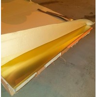 Лист латунный ДПРНМ 10x600x1200 мм Л63 ГОСТ 2208-2007